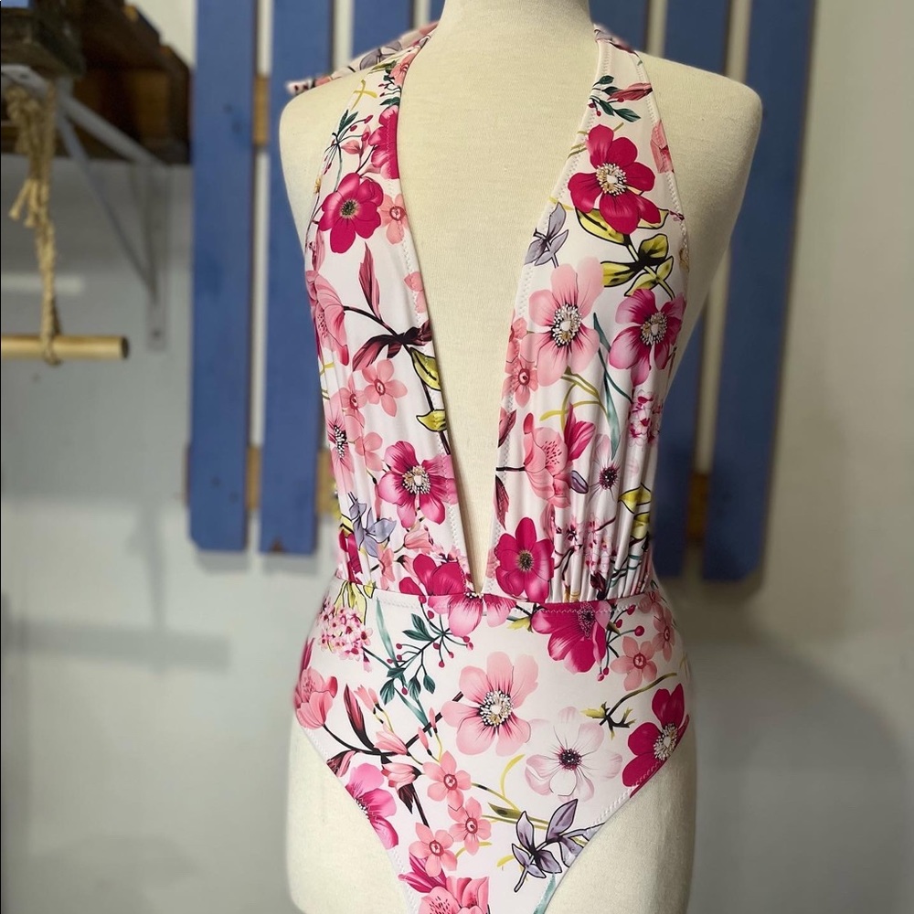 Floral One Piece Swim